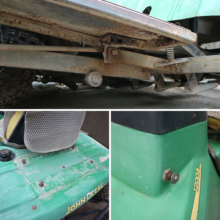 【中古】ジョンディア バンカー＆フィールドレーキ 1200A JOHN DEERE 4サイクル空冷単気筒 2004年【動産王】千葉★引取限定
