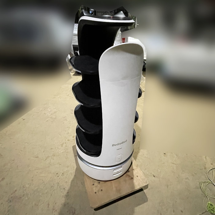 中古｜Bella Bot ベラボット PUDU 2021年 ネコ型スマート配膳ロボット 運搬ロボット 下げ膳｜現状渡し｜動産王｜千葉｜送料無料｜Serving robot