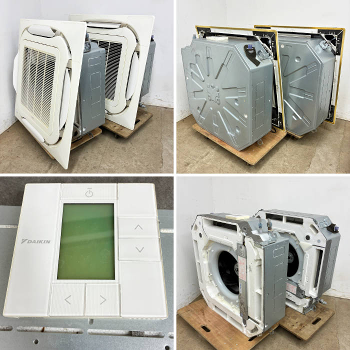 中古｜業務用エアコン 天カセ4方向 6馬力(3馬力×2) ダイキン FHCP80EJ