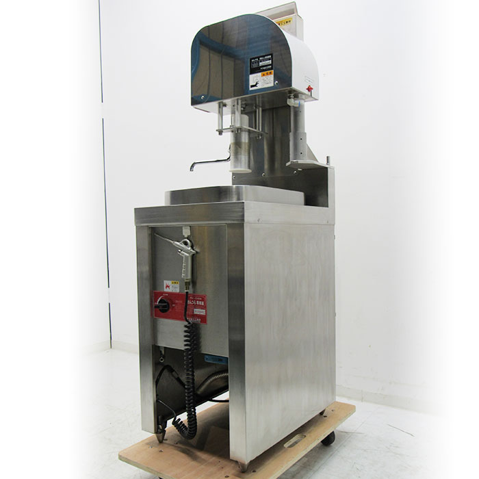 【中古】押出し式製麺機 めんつる312 富士工業所 2016年 コンプレッサー 2kgミキサー付属 専用釜 都市ガス【動産王】仙台☆送料無料