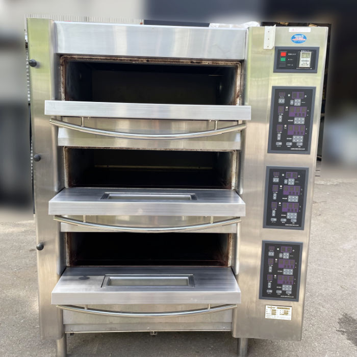 中古｜三段ラックオーブン MFS-6 ベーカーズ・プロダクション 2005年 ベーカリー 業務用｜動産王｜千葉｜引取｜送料別