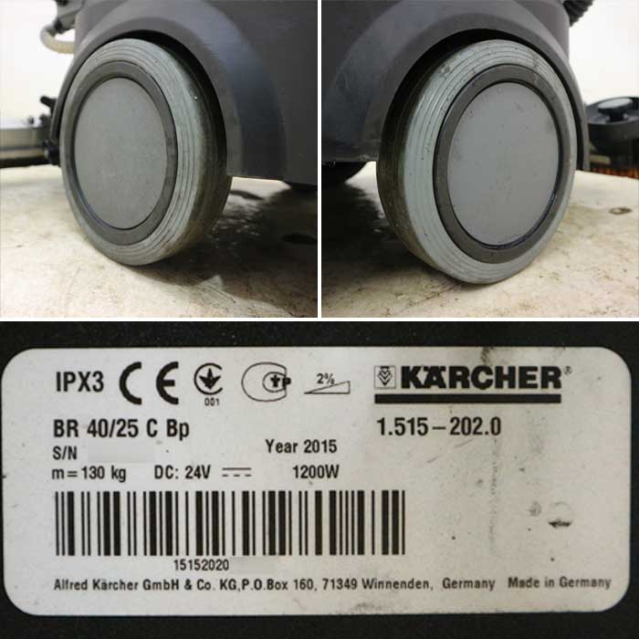 【中古】床洗浄機 BR 40/25 C Bp KARCHER ケルヒャー 2015年 手押し 業務用 【動産王】千葉★引取限定