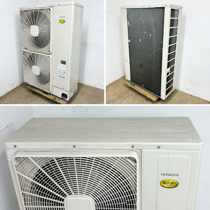 中古｜業務用エアコン 5馬力 ツイン 天カセ4方向 日立 2019年 三相200V