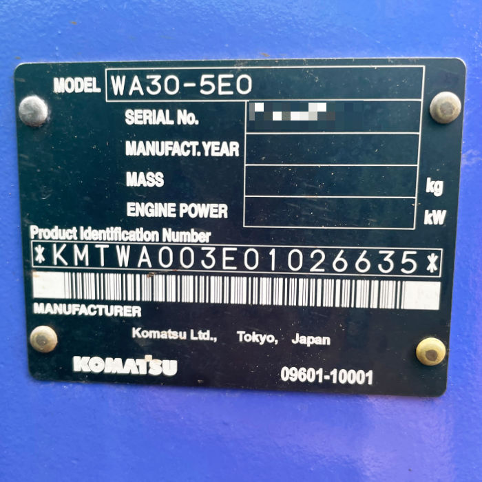 中古】 ホイールローダー WA30-5E0 コマツ 2004年 0.4m2 【動産王