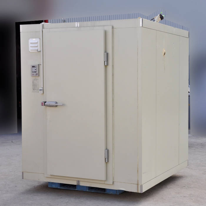 中古|プレハブ冷凍庫 1坪 DP410F-19 大和冷機 内)PCU-SV200LE 外)PCU-SV200LU パナソニック 2018年 |動産王|大阪|引取|送料別