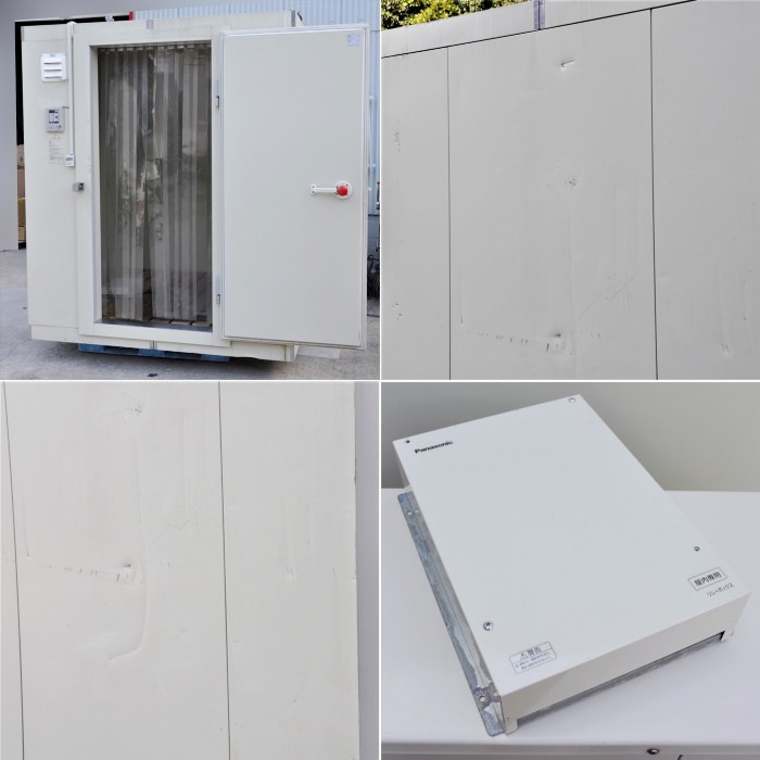 中古|プレハブ冷凍庫 1坪 DP410F-19 大和冷機 内)PCU-SV200LE 外)PCU-SV200LU パナソニック 2018年 |動産王|大阪|引取|送料別