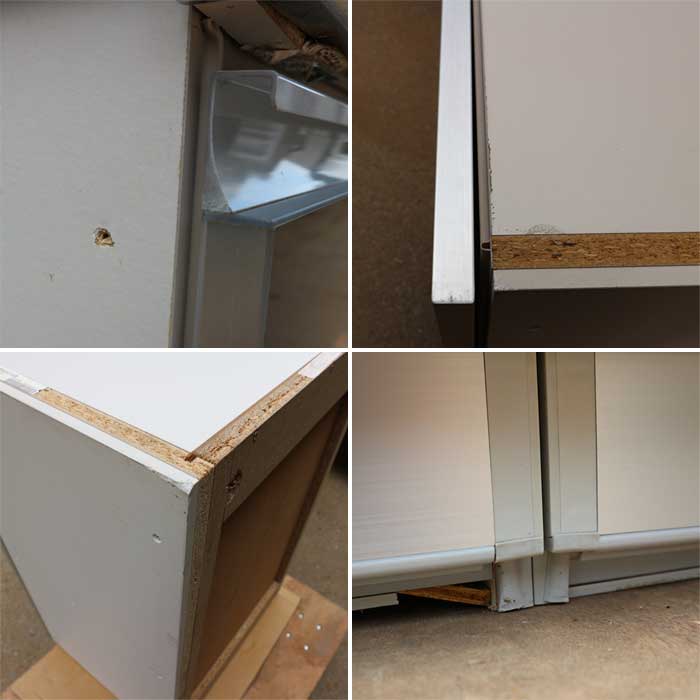 中古】システムキッチン BMプラス サンウェーブ キャビネット付き 現状