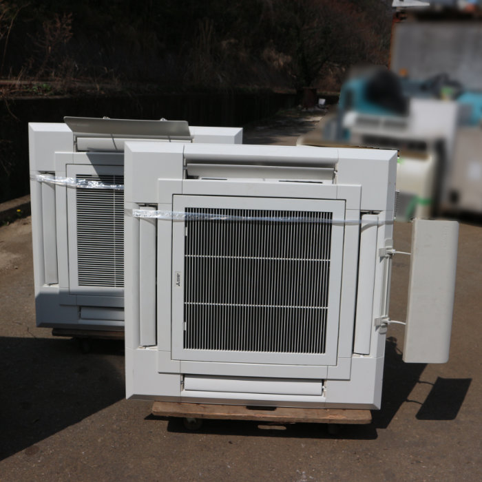 【中古】エアコン 三菱電機 外)PUZ-ERP280KA11 内)PL-ERP140EA6 天井カセット4方向 10馬力 スリムER【動産王】千葉☆送料無料