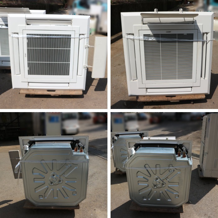 【中古】エアコン 三菱電機 外)PUZ-ERP280KA11 内)PL-ERP140EA6 天井カセット4方向 10馬力 スリムER【動産王】千葉☆送料無料