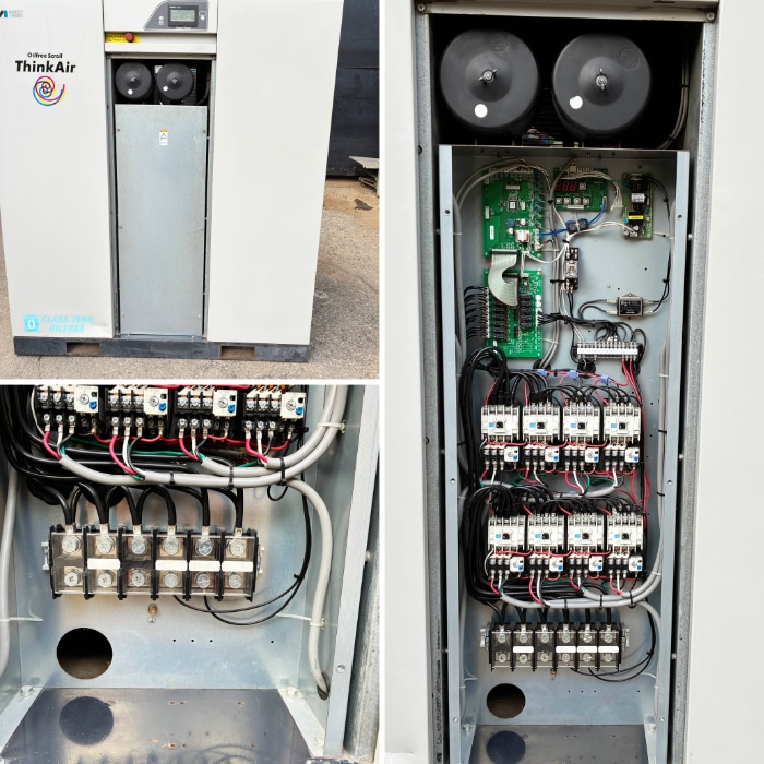 中古｜オイルフリー スクロール コンプレッサ SLP-300EF アネスト岩田 2015年 30kW 40馬力 ｜動産王｜千葉｜送料無料