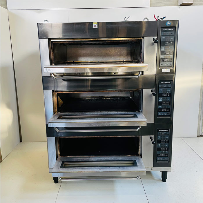 中古｜電気スーパーオーブン 特IFC-6236-T-B 北沢産業 2019年 3段 ｜動産王｜北海道｜引取限定