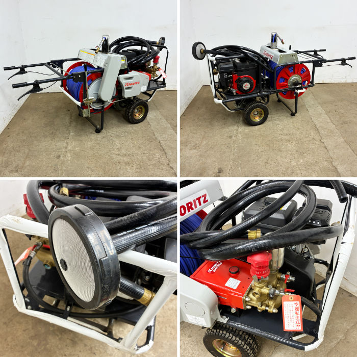 中古|太陽光パネル洗浄システム 一式 自走動噴 VSC361B / 純水器 G-20C / タマローリー200L / Pvcleaner |動産王|千葉|送料無料