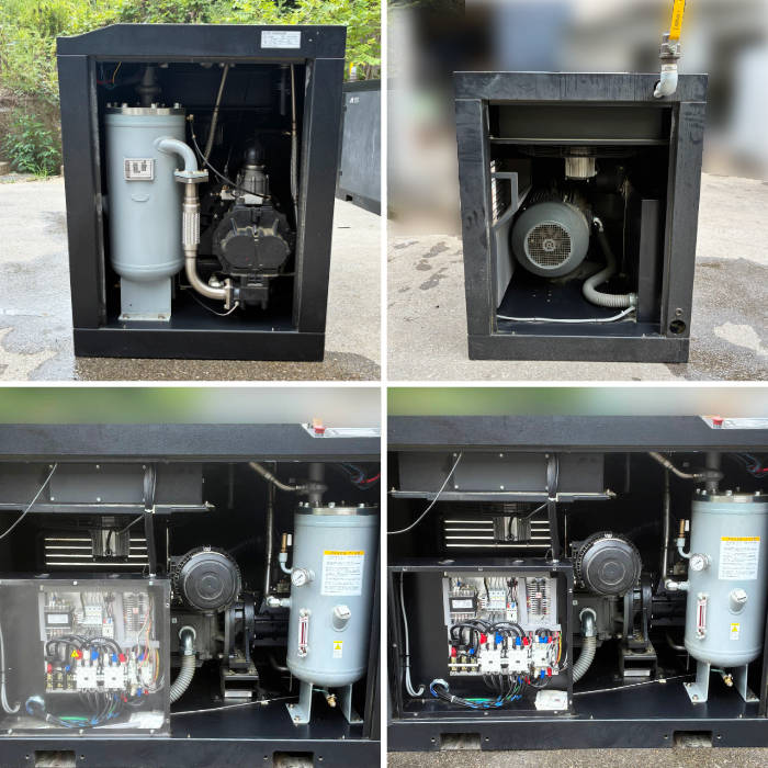 中古｜給油式スクリューコンプレッサー 37kW 50馬力 LRS-370M6 アネスト岩田 ANEST IWATA 2020年 ｜動産王｜千葉｜送料無料