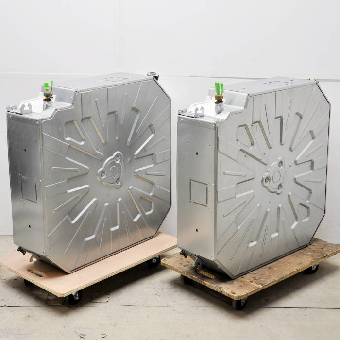 中古｜天井カセット形エアコン 4馬力 ツイン 室内機CS-P56U7B×2台 室外機CU-P112H7B パナソニック 2024年 ｜動産王｜大阪｜送料無料