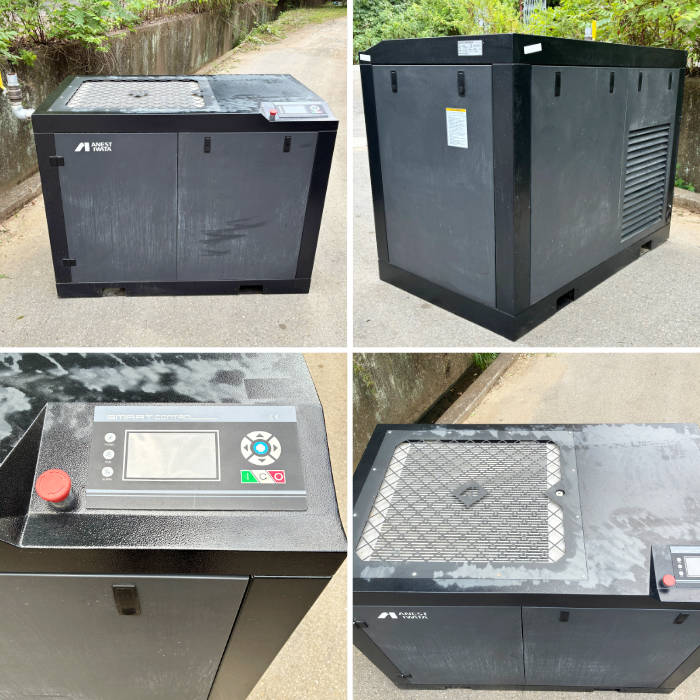 中古｜給油式スクリューコンプレッサー 37kW 50馬力 LRS-370M6 アネスト岩田 ANEST IWATA 2020年 ｜動産王｜千葉｜送料無料