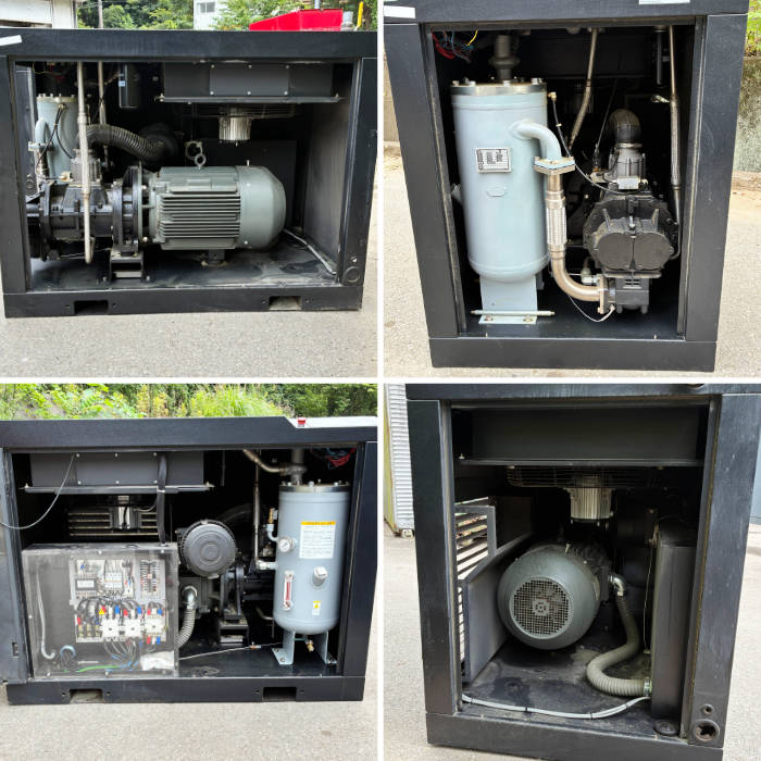 中古｜給油式スクリューコンプレッサー 37kW 50馬力 LRS-370M6 アネスト岩田 ANEST IWATA 2020年 ｜動産王｜千葉｜送料無料