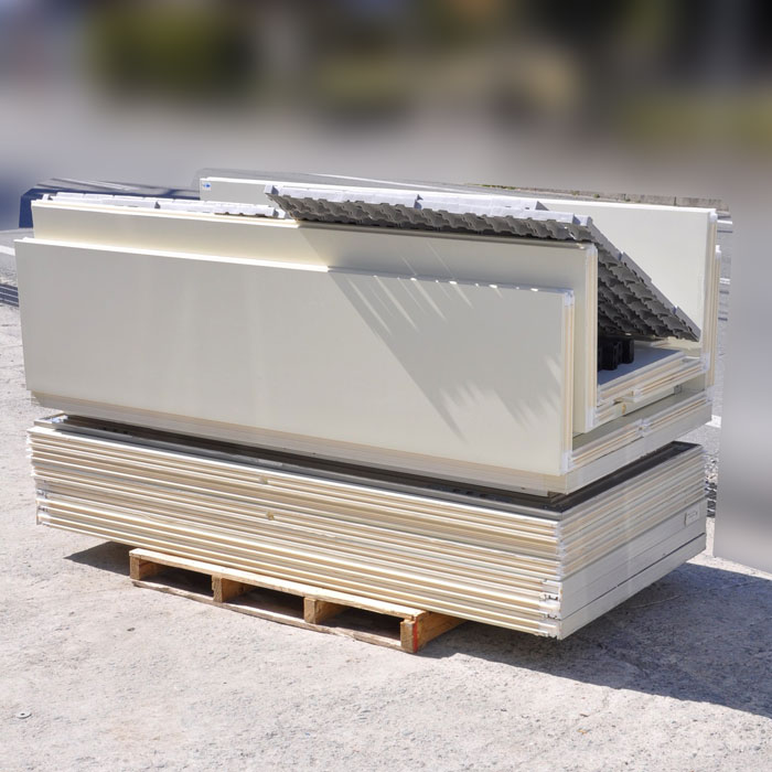 中古|プレハブ冷蔵庫 1坪 PR-18CC-1.00 ホシザキ クーリングユニット AFL-RP1B 三菱 2017年 上置 一体式 |動産王|大阪|送料無料