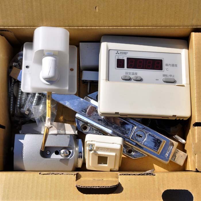 中古|プレハブ冷蔵庫 1坪 PR-18CC-1.00 ホシザキ クーリングユニット AFL-RP1B 三菱 2017年 上置 一体式 |動産王|大阪|送料無料