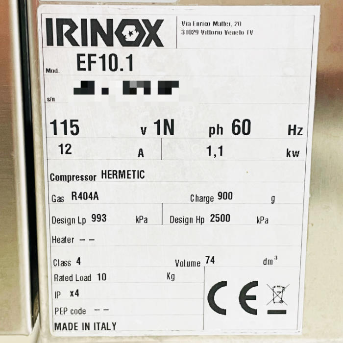 中古｜ブラストチラー EF10.1 エフエムアイ イリノックス 2020年 FMI ｜動産王｜北海道｜引取｜送料別