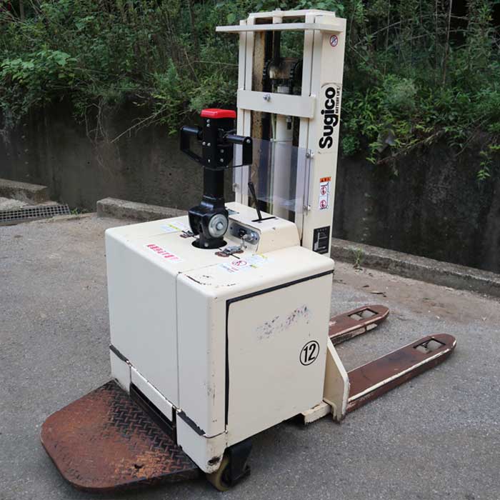 【中古】 スタッカーフォークリフト 1.2t SR1-1223 スギコー 電動 バッテリー 機械 1t以上 ライダー 搭乗 【動産王】千葉★引取限定