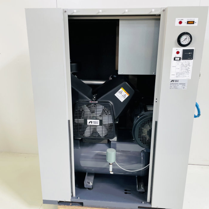 中古｜オイルフリーレシプロコンプレッサ CFP37CF-8.5D アネスト岩田 2018年｜動産王｜北海道｜引取｜送料別