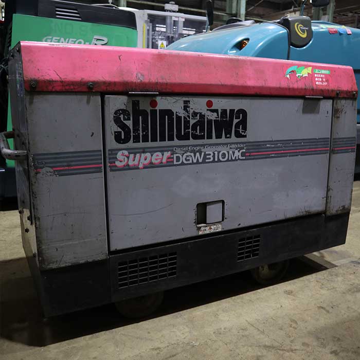 中古】防音型エンジン溶接機 DGW310MC 新ダイワ工業 2007年 【動産王 