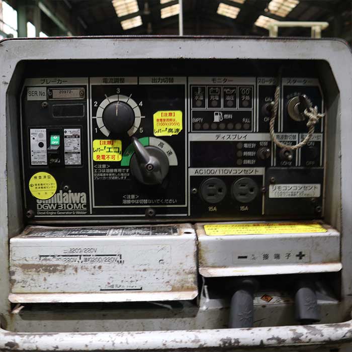 中古】防音型エンジン溶接機 DGW310MC 新ダイワ工業 2007年 【動産王