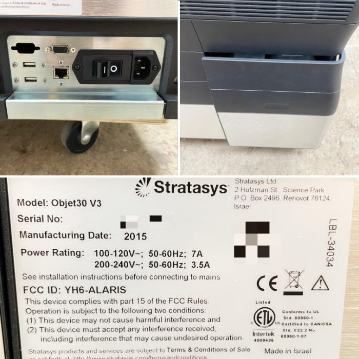中古｜3Dプリンター Objet30 V3 PRO STRATASYS 2015年｜現状渡し｜動産王｜千葉｜引取｜送料別