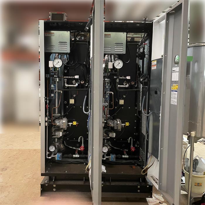 中古|簡易貫流蒸気ボイラ SQ-800ZU 2台 MIURA 2018年 相当蒸発量800kg/h ボイラー |動産王|千葉|送料無料