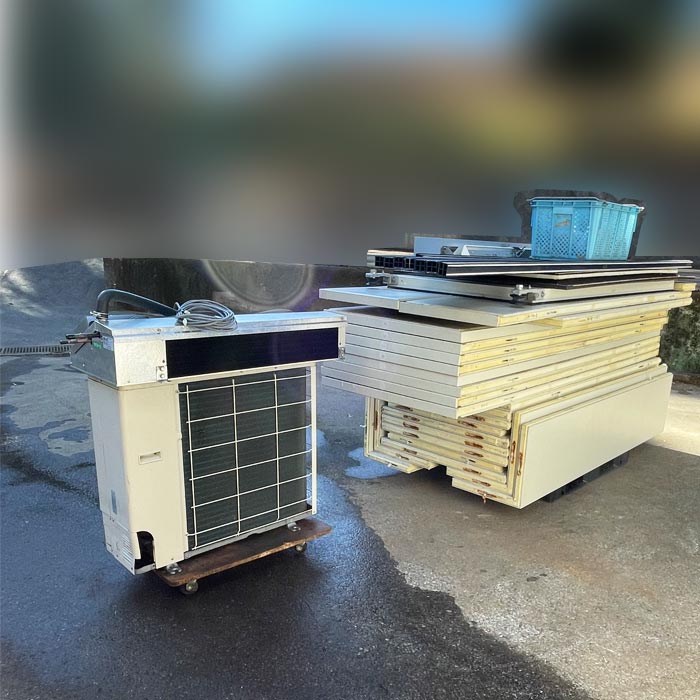 中古｜プレハブ冷蔵庫 3坪 外機:TAM200AT-SV 内機:TA201CH-UFK 東芝 2018年 冷蔵チャンバー 業務用 ｜動産王｜千葉｜送料無料