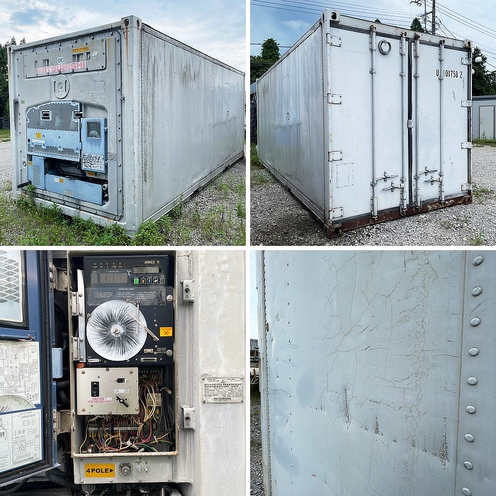 【中古】 20フィート 冷凍コンテナ リーファコンテナ 三菱 冷却ユニット CPE52 1993年 【動産王】☆送料無料