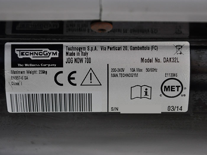 【中古】 テクノジム JOG NOW 700 ランニングマシン フィットネス ジム    フィットネスマシン【動産王】大阪☆送料無料