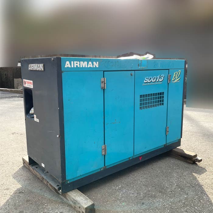 中古｜発電機 SDG13S 北越工業 2003年 軽油 ディーゼル ブラシレス方式 ｜動産王｜千葉｜送料無料