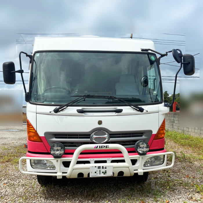 中古|キャンピングカー PB-FC7JGFA 日野 2004年 アウトリガー2本 13万km 6MT J07E 発電機HONDA EV6010搭載|動産王|千葉|送料無料