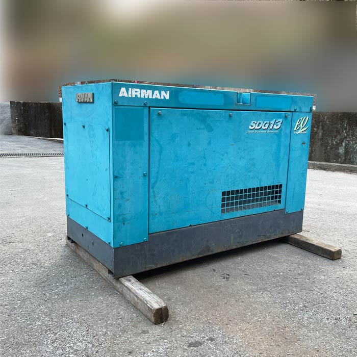 中古｜発電機 SDG13S 北越工業 2003年 軽油 ディーゼル ブラシレス方式 ｜動産王｜千葉｜送料無料