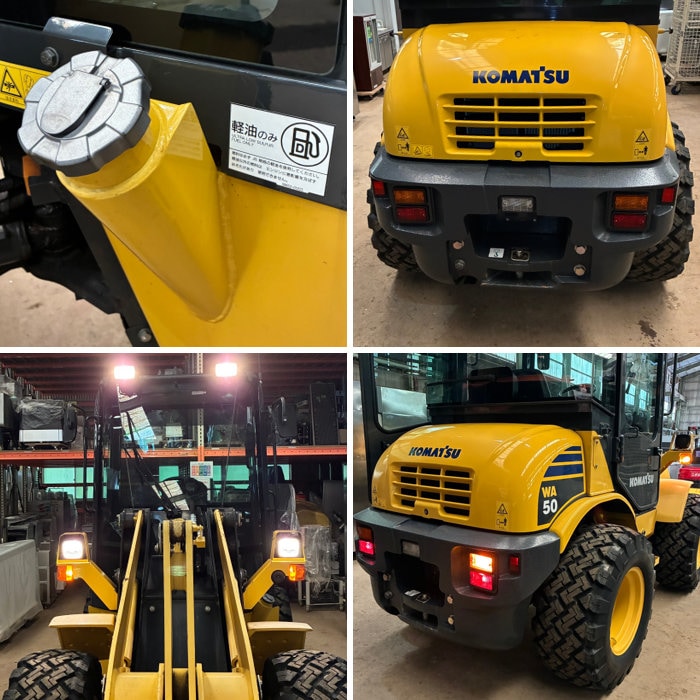中古|ミニホイールローダー WA50-6 コマツ 2011年 低稼働車1858.4h キャブ仕様 軽油 除雪 堆肥 土砂運搬 |動産王|千葉|送料無料