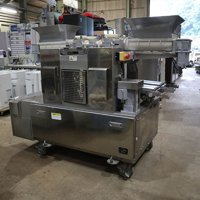 【中古】二連包あん機（2列火星人） WN055 レオン 2013年 成形機 和菓子 洋菓子 包餡機 現状渡し【動産王】千葉☆送料無料