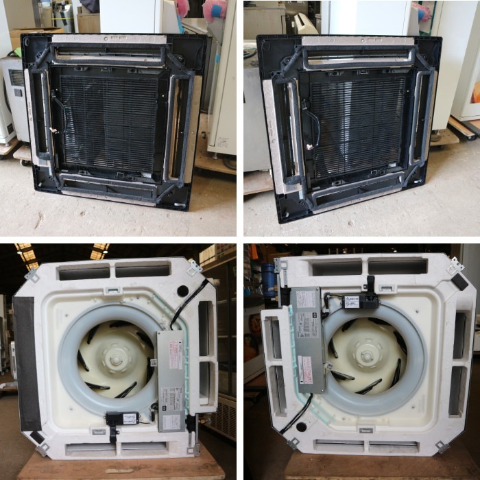 【中古】 天カセエアコン パナソニック 外)CU-P280G6B 内)CS-P140U6B ※内機2台 【動産王】  千葉☆送料無料