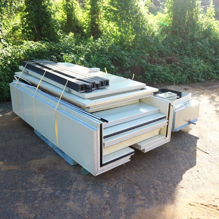 中古｜プレハブ冷蔵庫 業務用 ダイワ 東芝 2019年 1坪 ダイワ DP410D-22 冷却ユニット PCU-TV100M｜現状渡し｜動産王｜千葉｜送料無料