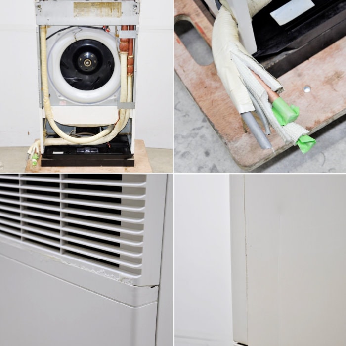 中古｜床置き形エアコン 5馬力 室内機RPV-GP140K2 室外機RAS-GP140RSH2 日立 2022年 三相200V 業務用 ｜動産王｜大阪｜引取｜送料別