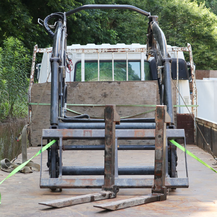 【中古】 山陽機器/三菱 フロントローダー ロードマスター21 アタッチメント付 農産機械（農林水）【動産王】千葉★引取限定