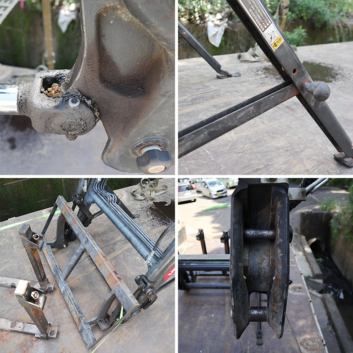 【中古】 山陽機器/三菱 フロントローダー ロードマスター21 アタッチメント付 農産機械（農林水）【動産王】千葉★引取限定