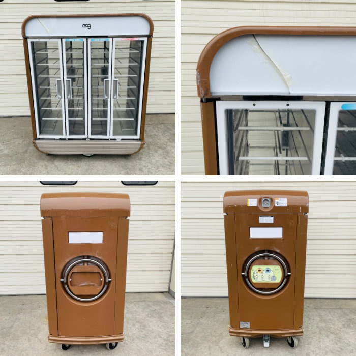 中古】温冷配膳車 MOG32SMF-CB 日本給食設備 2016年 32膳 手動式【動産