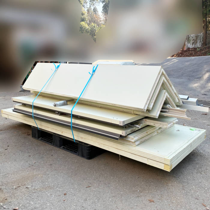 中古｜プレハブ冷蔵庫 0.75坪 扉2枚 PCU-SK100MU PCU-SK100MES パナソニック 業務用 冷蔵チャンバー ｜動産王｜千葉｜送料無料