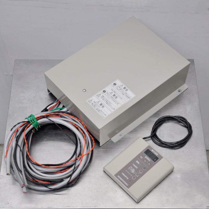 M37★ホシザキ★2023年製 プレハブ冷蔵ユニット リモコン/配線有 中古品 中古】 プレハブ冷蔵ユニットセット 三相200V 室内機 HUS-8RB-E 室外機