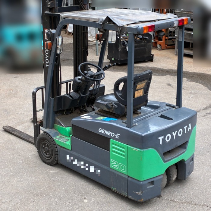 中古｜フォークリフト トラック 2t バッテリー式 7FBE20 TOYOTA 2015年 業務用 電動 3輪 カウンター ｜動産王｜千葉｜送料無料