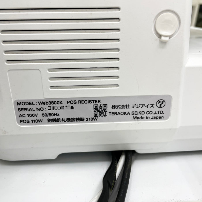 中古】 POSレジスター Web3800K 寺岡精工 2021年 【動産王】富山