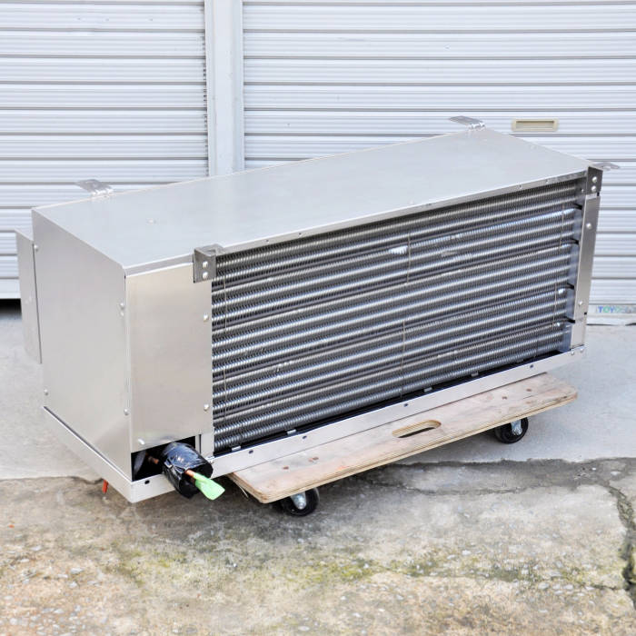 中古｜プレハブ冷凍ユニットセット 内)UCR-N5VHB 外)ECOV-EN30WA1 三菱電機 2017年 三相200V ｜動産王｜大阪｜送料無料