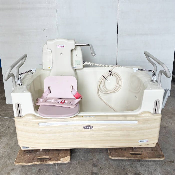 中古｜パーソナルケア浴槽 酒井医療 バンシーI PN-310AC 2024年 ひのき柄 両サイド手すり付 ｜動産王｜愛知｜送料無料
