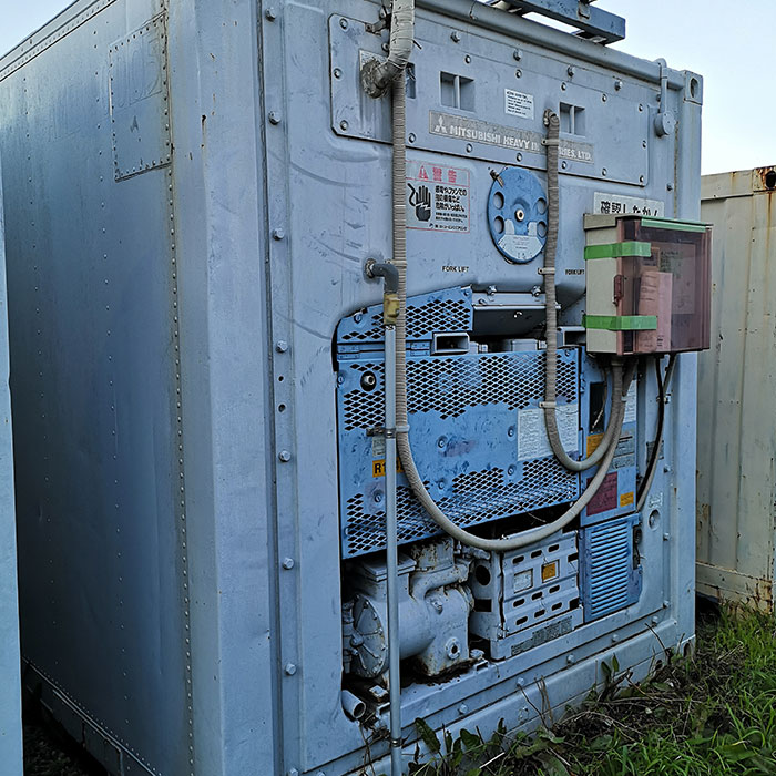 中古｜冷蔵コンテナ 12フィート 12ft CPE51-3TWA5 三菱 1988年 倉庫｜現状渡し｜動産王｜千葉｜送料無料